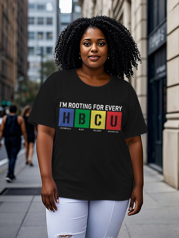 Rooting For Every HBCU Women's Plus Size T-shirts