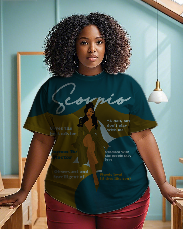 Scorpio girl Women's Plus Size T-shirts