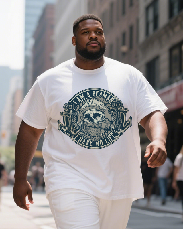 Seaman Men's Plus Size Short Sleeve T-Shirt
