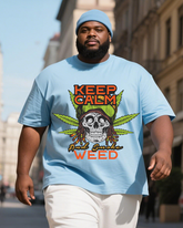 Skulls Men's Plus Size Short Sleeve T-Shirt