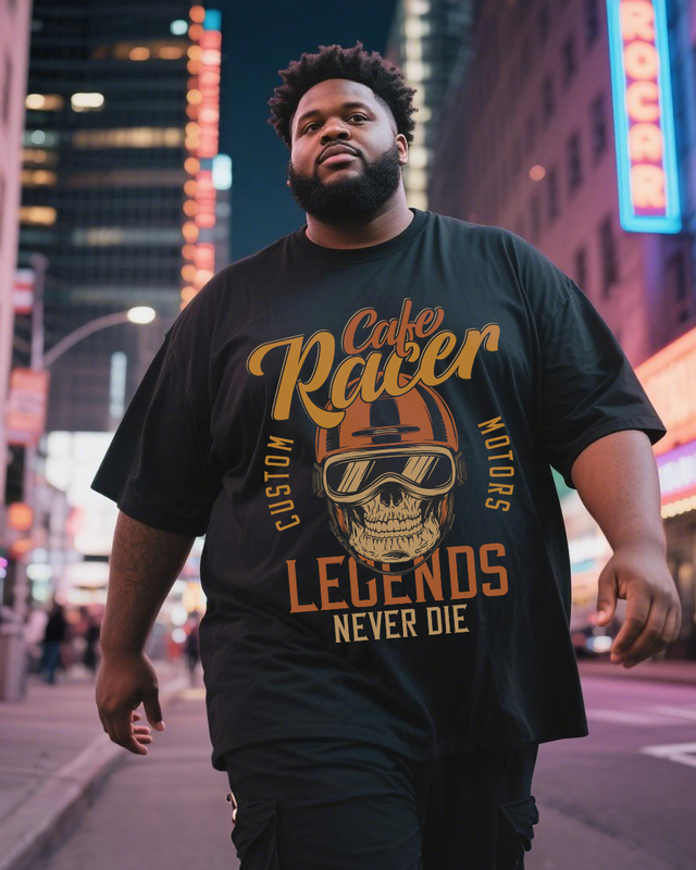 Skulls Men's Plus Size Short Sleeve T-Shirt