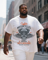 Skulls Men's Plus Size Short Sleeve T-Shirt