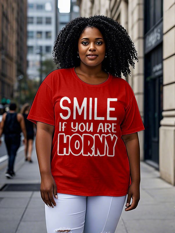 Smile Women's Plus Size T-shirts