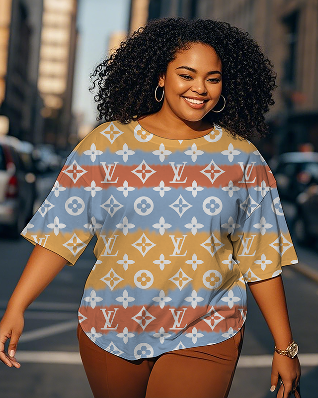 Dyeing Women's Plus Size T-shirts