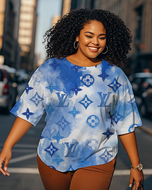 Dyeing Women's Plus Size T-shirts