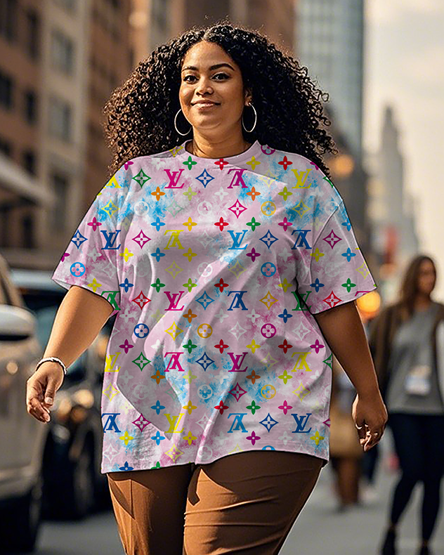 Dyeing Women's Plus Size T-shirts