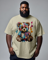 Tattered Teddy Men's Plus Size Short Sleeve T-Shirt