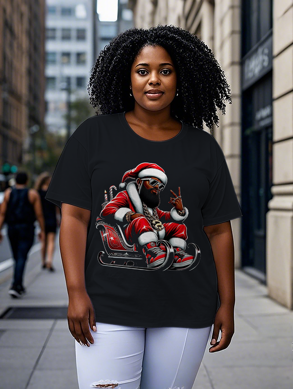 The Neighborhood Santa Women's Plus Size T-shirts