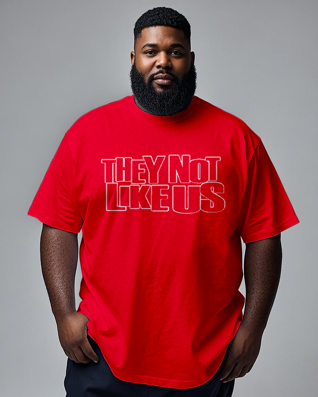 They Not Like Us - Greek Edition Men's Plus Size Short Sleeve T-Shirt