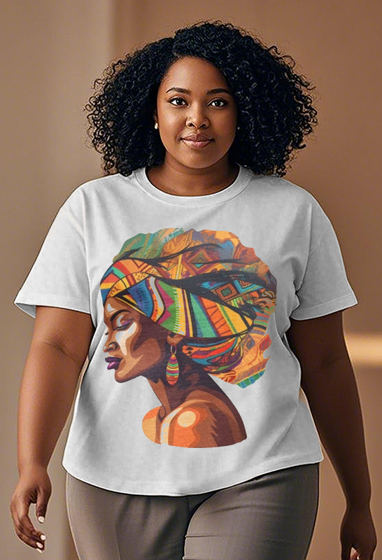 Traditional African women  Women's Plus Size T-shirts