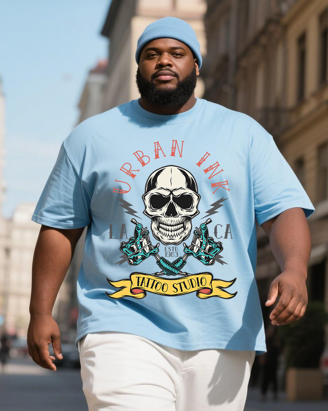 Urban-Ink Men's Plus Size Short Sleeve T-Shirt