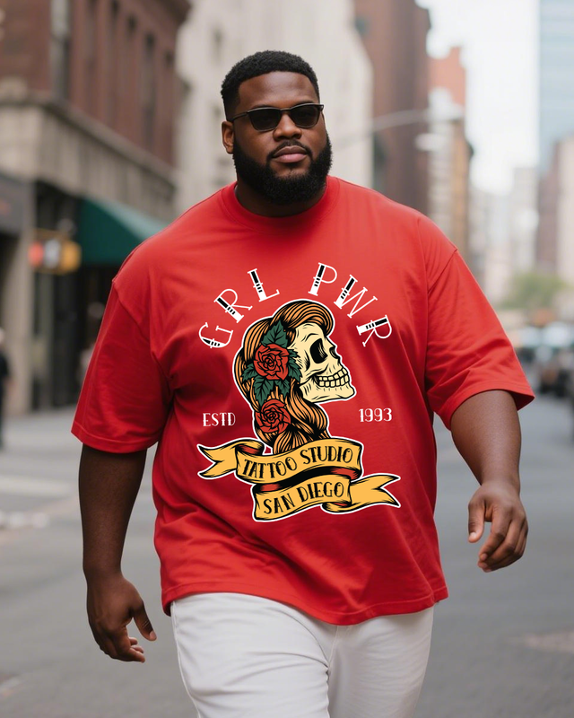 Urban-Ink Men's Plus Size Short Sleeve T-Shirt