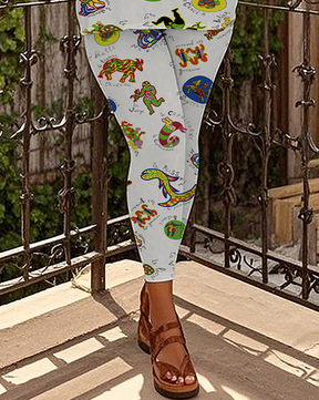 Women's animals pattern T-Shirt & Pants