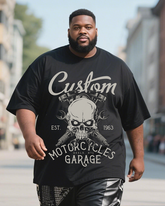 biker-whiskey Men's Plus Size Short Sleeve T-Shirt
