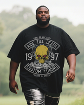 biker-whiskey Men's Plus Size Short Sleeve T-Shirt