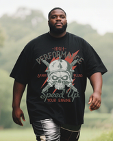 biker-whiskey Men's Plus Size Short Sleeve T-Shirt
