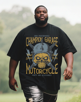 biker-whiskey Men's Plus Size Short Sleeve T-Shirt