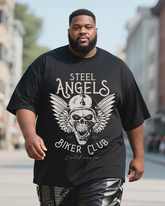 biker-whiskey Men's Plus Size Short Sleeve T-Shirt