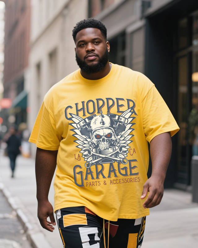 biker-whiskey Men's Plus Size Short Sleeve T-Shirt