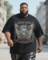 biker-whiskey Men's Plus Size Short Sleeve T-Shirt