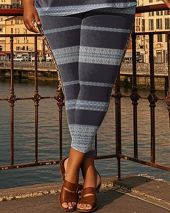 Women's creative pattern T-Shirt & Pants