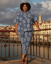 Women's creative pattern T-Shirt & Pants