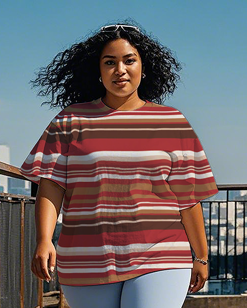 Women's creative pattern T-Shirt & Pants