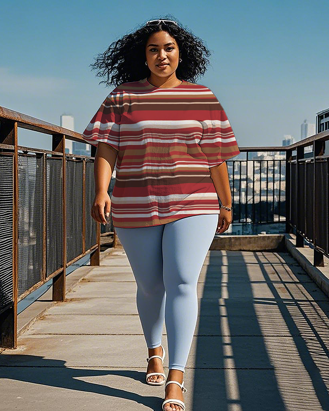 Women's creative pattern T-Shirt & Pants