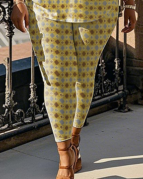 Women's creative pattern T-Shirt & Pants