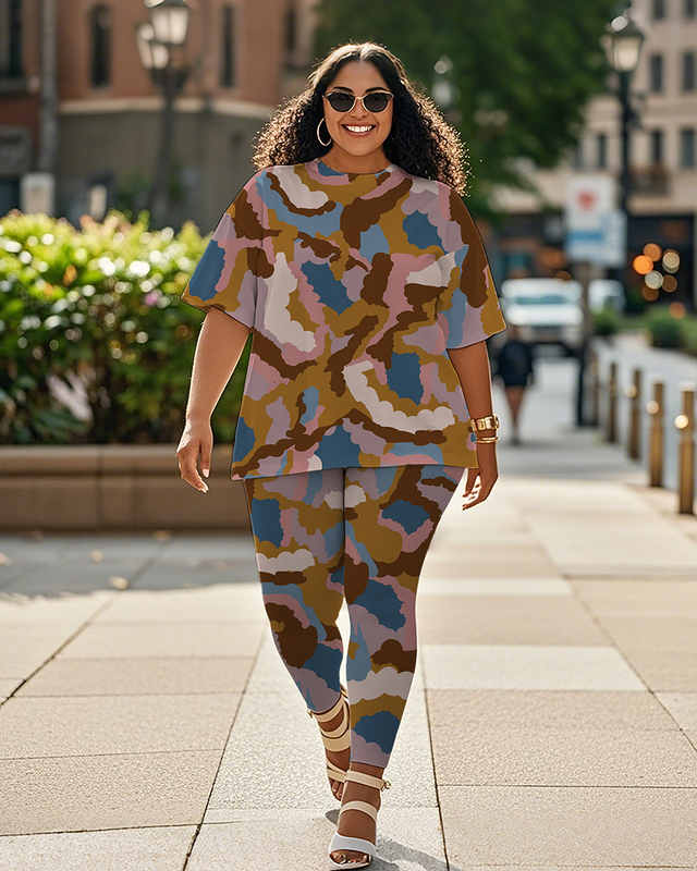 Women's Leopard print T-Shirt & Pants