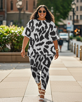 Women's Leopard print T-Shirt & Pants
