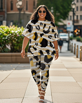 Women's Leopard print T-Shirt & Pants