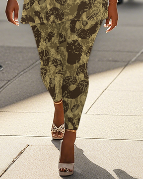 Women's Leopard print T-Shirt & Pants