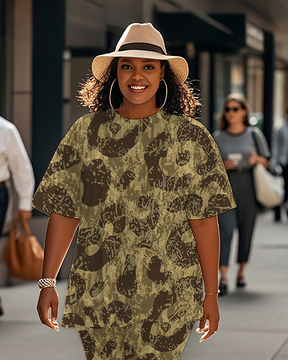 Women's Leopard print T-Shirt & Pants