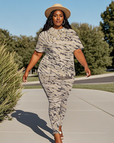 Women's Leopard print T-Shirt & Pants