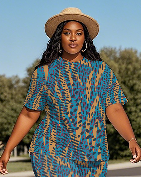 Women's Leopard print T-Shirt & Pants