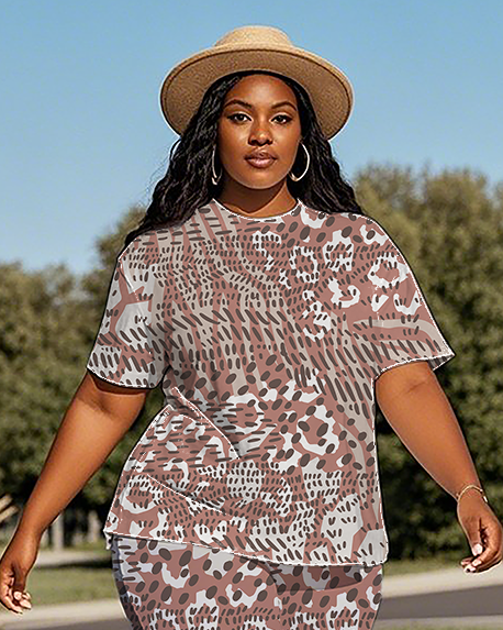 Women's Leopard print T-Shirt & Pants