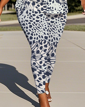 Women's Leopard print T-Shirt & Pants