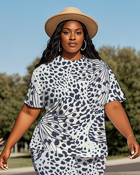 Women's Leopard print T-Shirt & Pants
