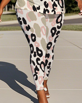 Women's Leopard print T-Shirt & Pants