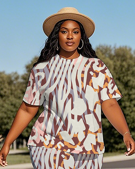 Women's Leopard print T-Shirt & Pants