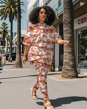 Women's Leopard print T-Shirt & Pants