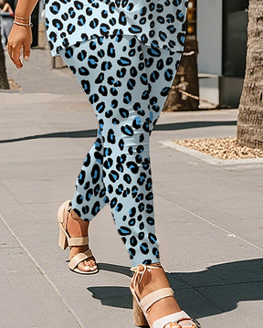Women's Leopard print T-Shirt & Pants