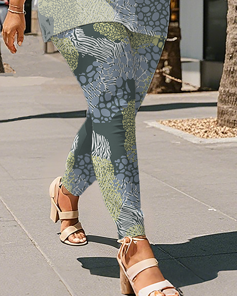 Women's Leopard print T-Shirt & Pants