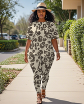 Women's Leopard print T-Shirt & Pants
