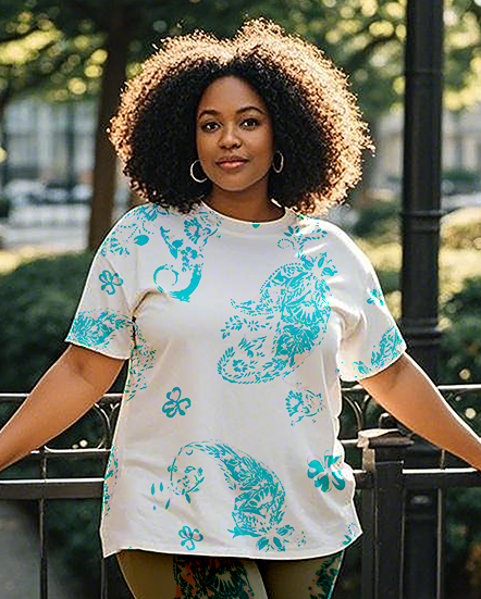 Women's feathers T-Shirt & Pants