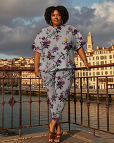 Women's flowers and birds T-Shirt & Pants
