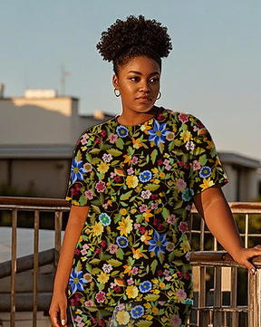 Women's flowers pattern T-Shirt & Pants