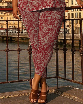 Women's flowers pattern T-Shirt & Pants