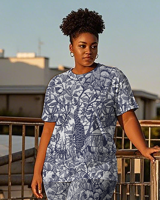 Women's forest and animals T-Shirt & Pants